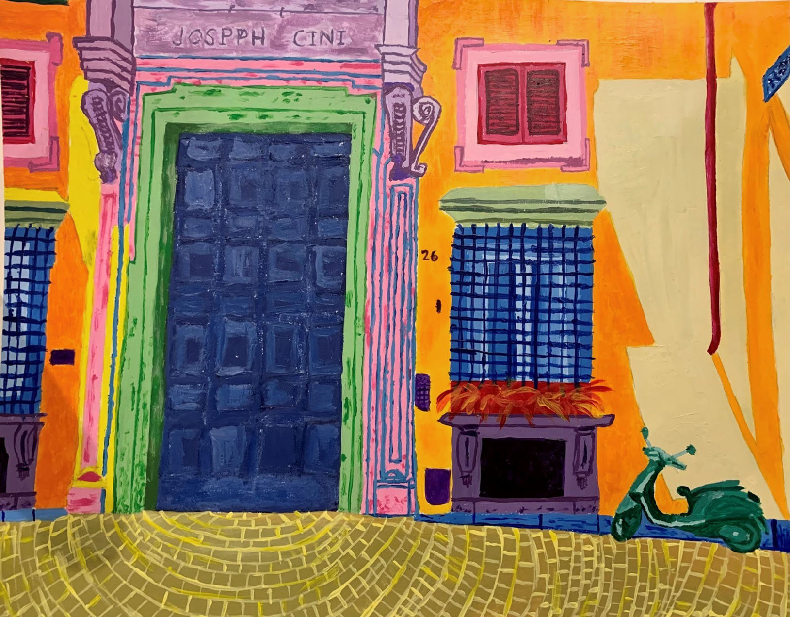 Colorful doorway